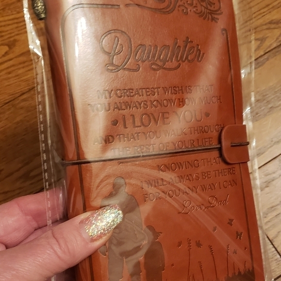 LEATHER bound journal for a daughter from father. - Picture 5 of 7